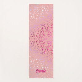 Pink Ombre Pattern Yoga Mat