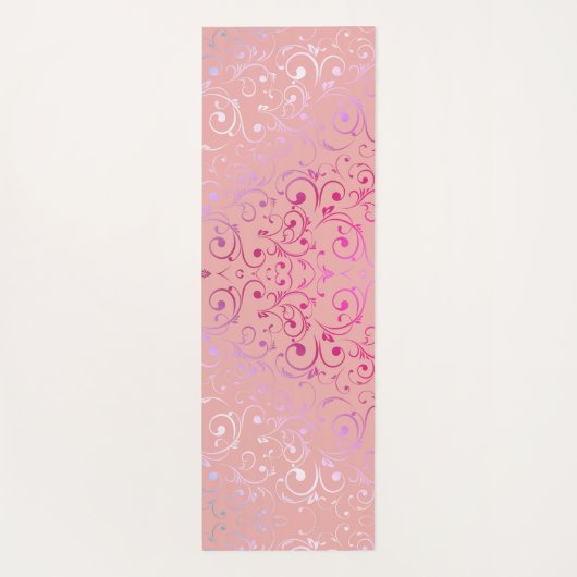 Pink Ombre Pattern Yoga Mat (Achterkant)
