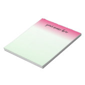 Pink Ombre Personalized Notitieblok (Linkerzijde)