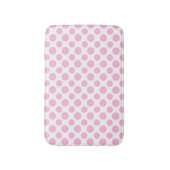 Pink Ombre Polka Dots Badmat (Voorkant Verticaal)