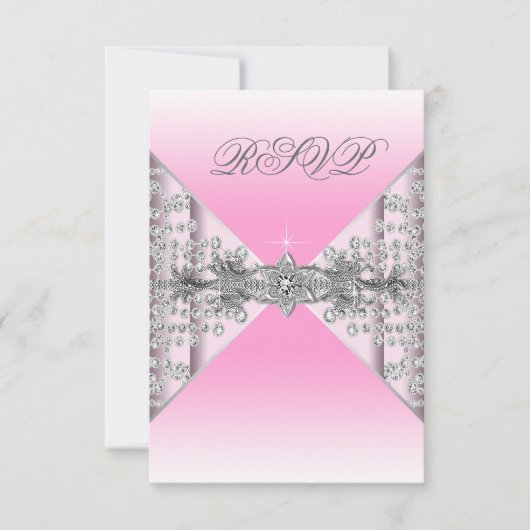Pink Ombre RSVP (Voorkant)