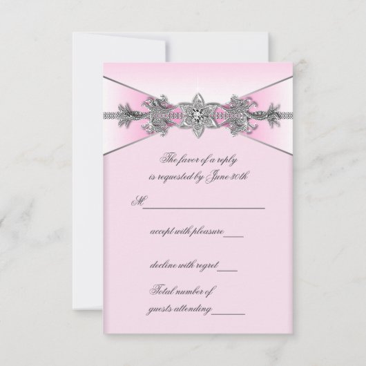 Pink Ombre RSVP (Achterkant)