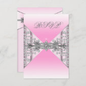 Pink Ombre RSVP (Voorkant / Achterkant)