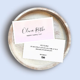 Pink Ombre Signature Professional Contactkaartje
