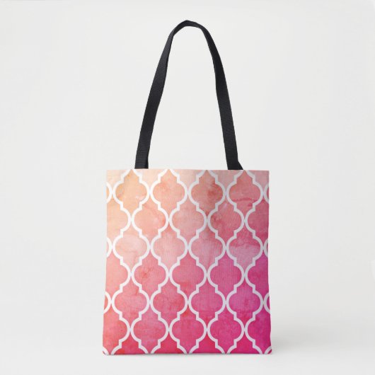 Pink Ombre Sunrise Tote Bag (Voorkant)