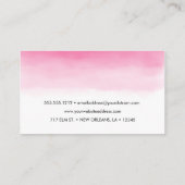 Pink Ombre Visitekaartje (Achterkant)