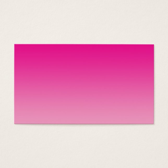 Pink Ombre Visitekaartjes (Voorkant)