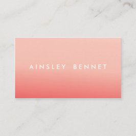 Pink Ombre Waterverf Visitekaartjes