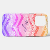Pink Ombre Zig Zag Case-Mate iPhone Case (Achterkant (horizontaal))