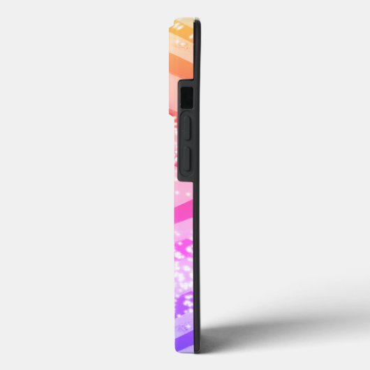 Pink Ombre Zig Zag Case-Mate iPhone Case (Achterkant / Links)