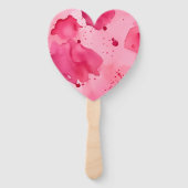 Pink on Pink Abstract  Handwaaier (Achterkant)