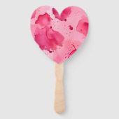 Pink on Pink Abstract  Handwaaier (Voorkant)