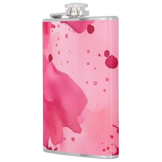 Pink on Pink Abstract Heupfles (Links)