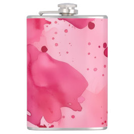 Pink on Pink Abstract Heupfles