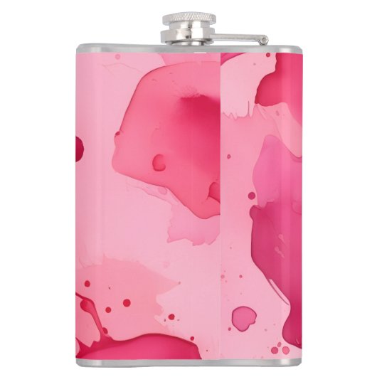 Pink on Pink Abstract Heupfles (Achterkant)