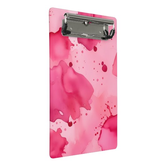 Pink on Pink Abstract Mini Klembord (Schuin)