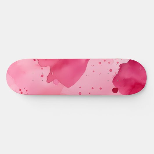 Pink on Pink Abstract Persoonlijk Skateboard (Horizontaal)