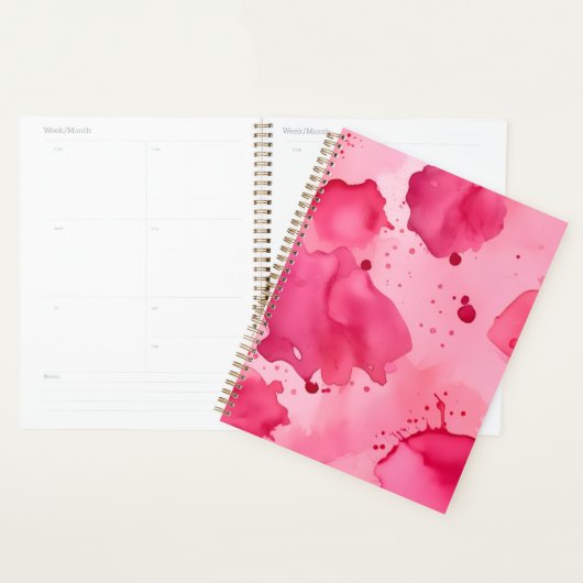 Pink on Pink Abstract Planner (Display)