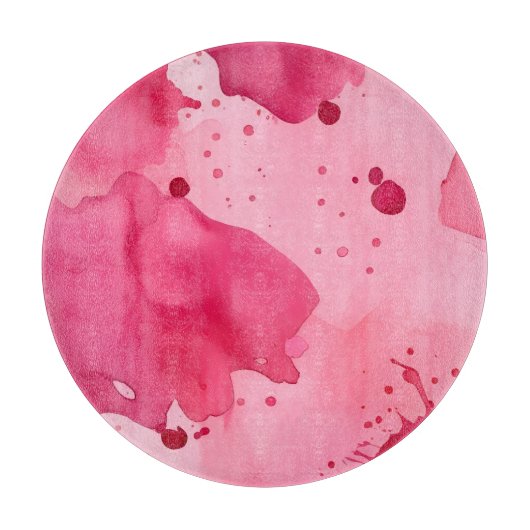 Pink on Pink Abstract Snijplank (Voorkant)