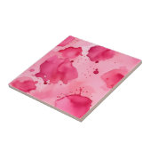 Pink on Pink Abstract  Tegeltje (Zijkant)