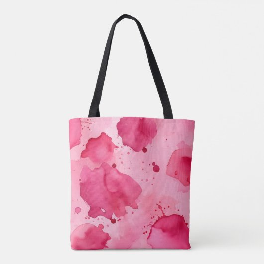 Pink on Pink Abstract Tote Bag (Achterkant)