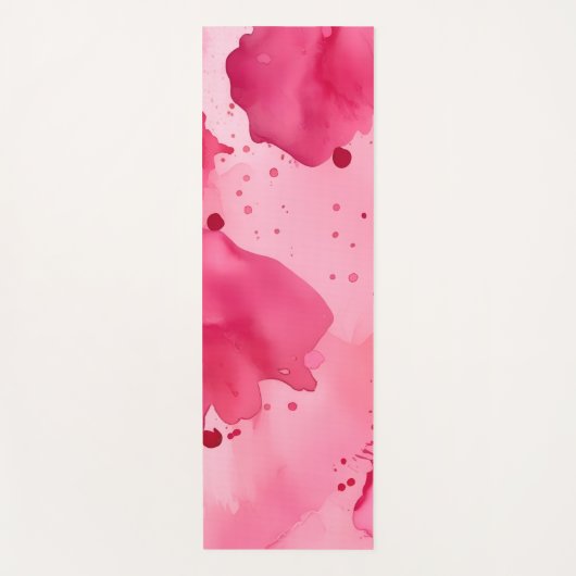 Pink on Pink Abstract Yogamat (Voorkant)