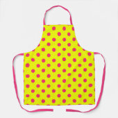 Pink On Yellow Polka Dots Pattern Design  Schort (Voorkant)