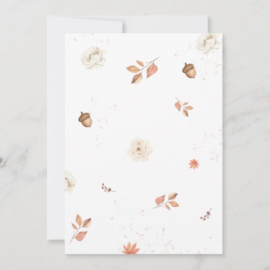 Pink One Little Pumpkin Birthday Party Kaart (Achterkant)