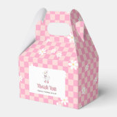 Pink One Silly Goose - Girl First Birthday Bedankdoosjes (Voorkant Zijde)