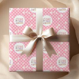 Pink One Silly Goose-Girl's First Birthday Cadeaupapier
