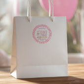 Pink One Silly Goose - Girl's First Birthday Ronde Sticker