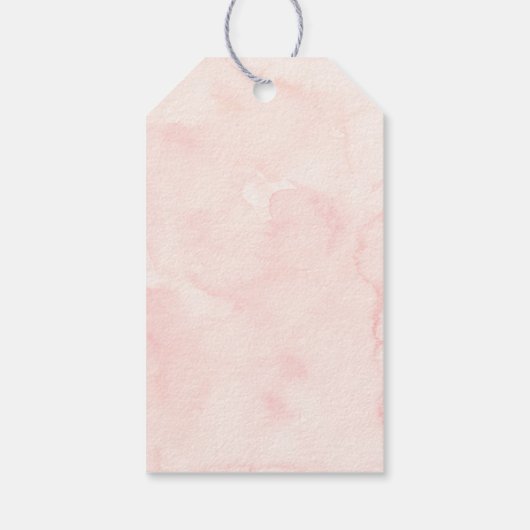 Pink One Sweet Cookie Eerste Verjaardag Dank u Cadeaulabel (Achterkant)