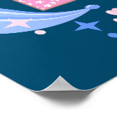 Pink Or Blue Daddy Loves You Poster (Hoek)