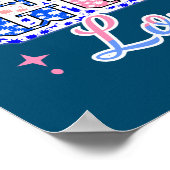 Pink Or Blue Grandpa Loves You Poster (Hoek)