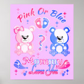 Pink Or Blue Mommy Loves You Poster (Voorkant)