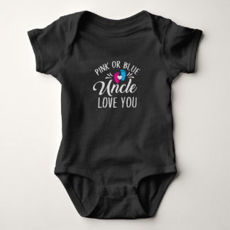 Pink or blue Uncle loves you Romper