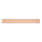 Pink Orange and Cream Narrow Stripes Satijnen Lint (Voorkant)