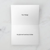 Pink Orange Pun Love Greeting Card Bedankkaart (Binnen)