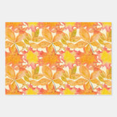 PINK ORANJE GEEL AUTUMN VERLATEN INPAKPAPIER VEL (Voorkant 3)