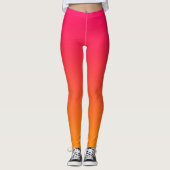 PINK ORANJE GRADIENT LEGGINGS (Voorkant)