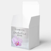 Pink Orchid and White Bridal Veil Wedding Bedankdoosjes (Geopend)