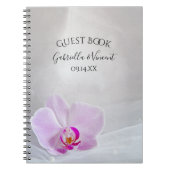 Pink Orchid and White Bridal Veil Wedding Notitieboek (Voorkant)