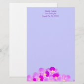 Pink Orchid Bouquet Briefpapier (Voorkant / Achterkant)