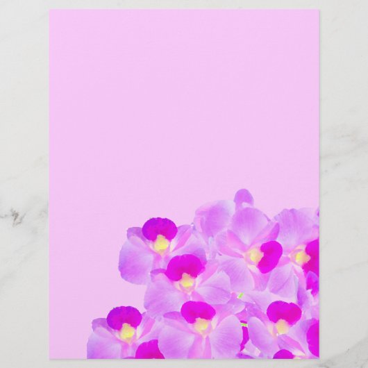 Pink Orchid Bouquet Flyer (Achterkant)