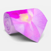 Pink Orchid Bouquet Stropdas (Opgerold)