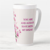 Pink Orchid Bouquet With Delicate Blooms Latte Mok (Rechterhoek)