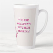 Pink Orchid Bouquet With Delicate Blooms Latte Mok (Rechts)