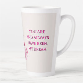 Pink Orchid Bouquet With Delicate Blooms Latte Mok