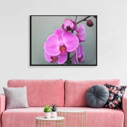 PINK ORCHID canvas (Insitu (Woonkamer))