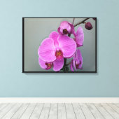 PINK ORCHID canvas Afdruk (Insitu (Houten vloer))